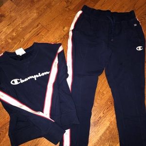 Champion women’s size small sweatsuit